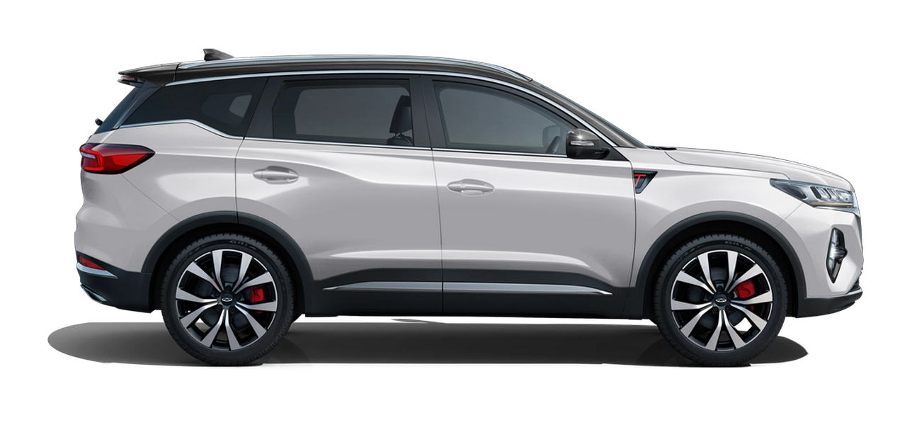 Искрящийся белый с черной крышей